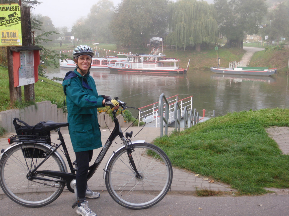 Terry is standing the intersection of the Saale and Unstrut Rivers.